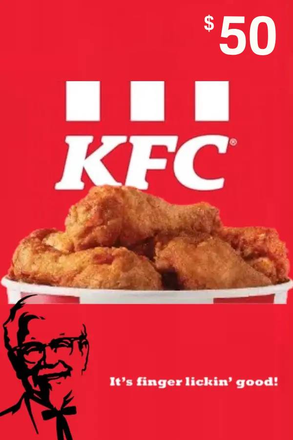 Kentucky Fried Chicken Gift Card 50 USD | US Account digital — Import Game Deal