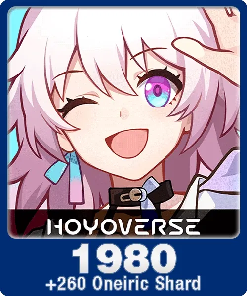 Honkai Star Rail 1980 + 260 Oneiric Shard | Indonesia Direct Top-Up Codashop digital — Import Game Deal