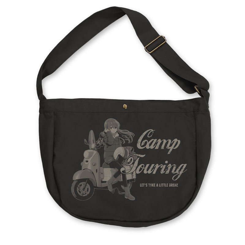 Yuru Camp Season 3 - Original Illustration Of Shima Rin Newspaper Bag Break On The Bike Ver. (Black) image 1