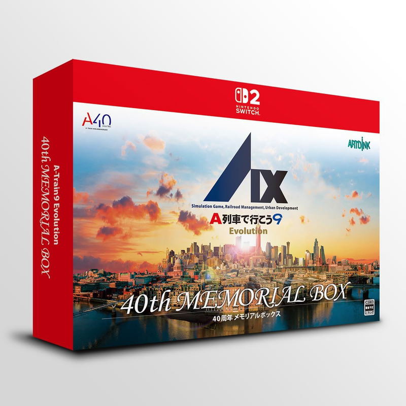 A-Train9 Evolution [40th Anniversary Memorial Box] <span class="ext" style="background-color: #ff8c00; color: #FFFFFF;">Game Key Cart</span> image 2