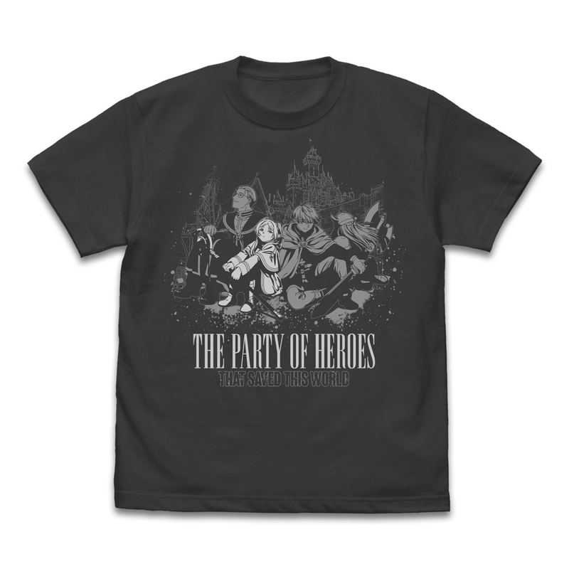 Frieren: Beyond Journey's End - Hero Party T-shirt (Sumi | Size M) image 1