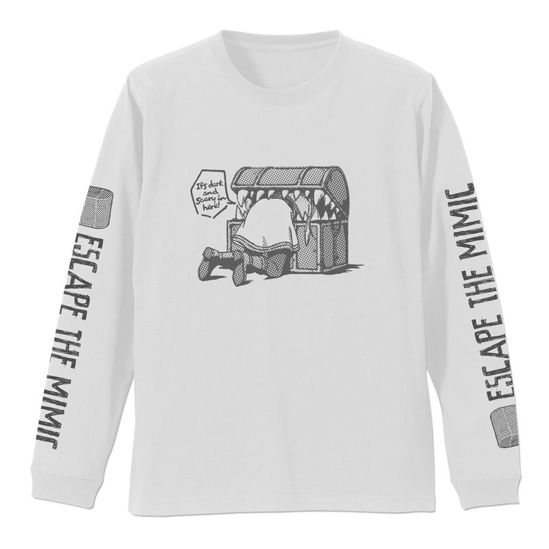 Frieren: Beyond Journey's End - Mimic And Pinch Frieren Ribbed Long Sleeve T-shirt (White | Size XL) image 1