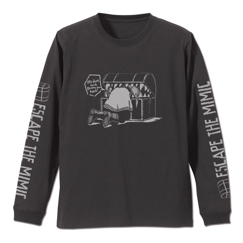 Frieren: Beyond Journey's End - Mimic And Pinch Frieren Ribbed Long Sleeve T-shirt (Sumi | Size L) image 1