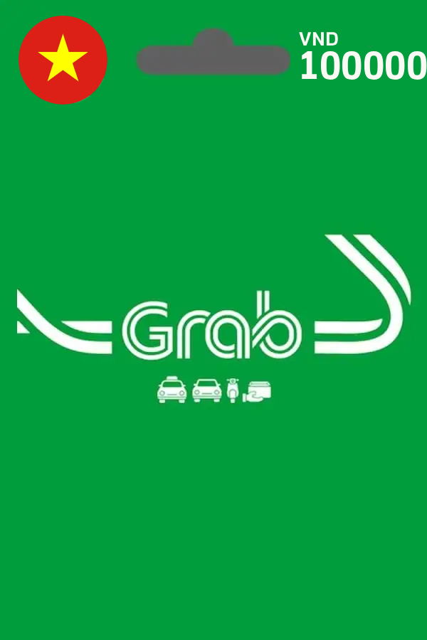 GrabRides Gift Card 100000 VND | Vietnam Account digital — Import Game Deal