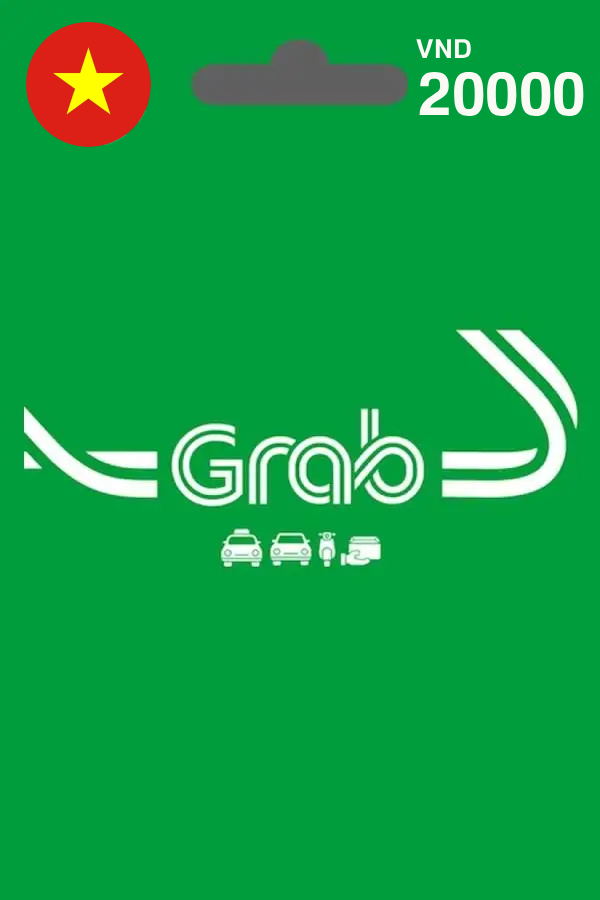 GrabRides Gift Card 20000 VND | Vietnam Account digital — Import Game Deal