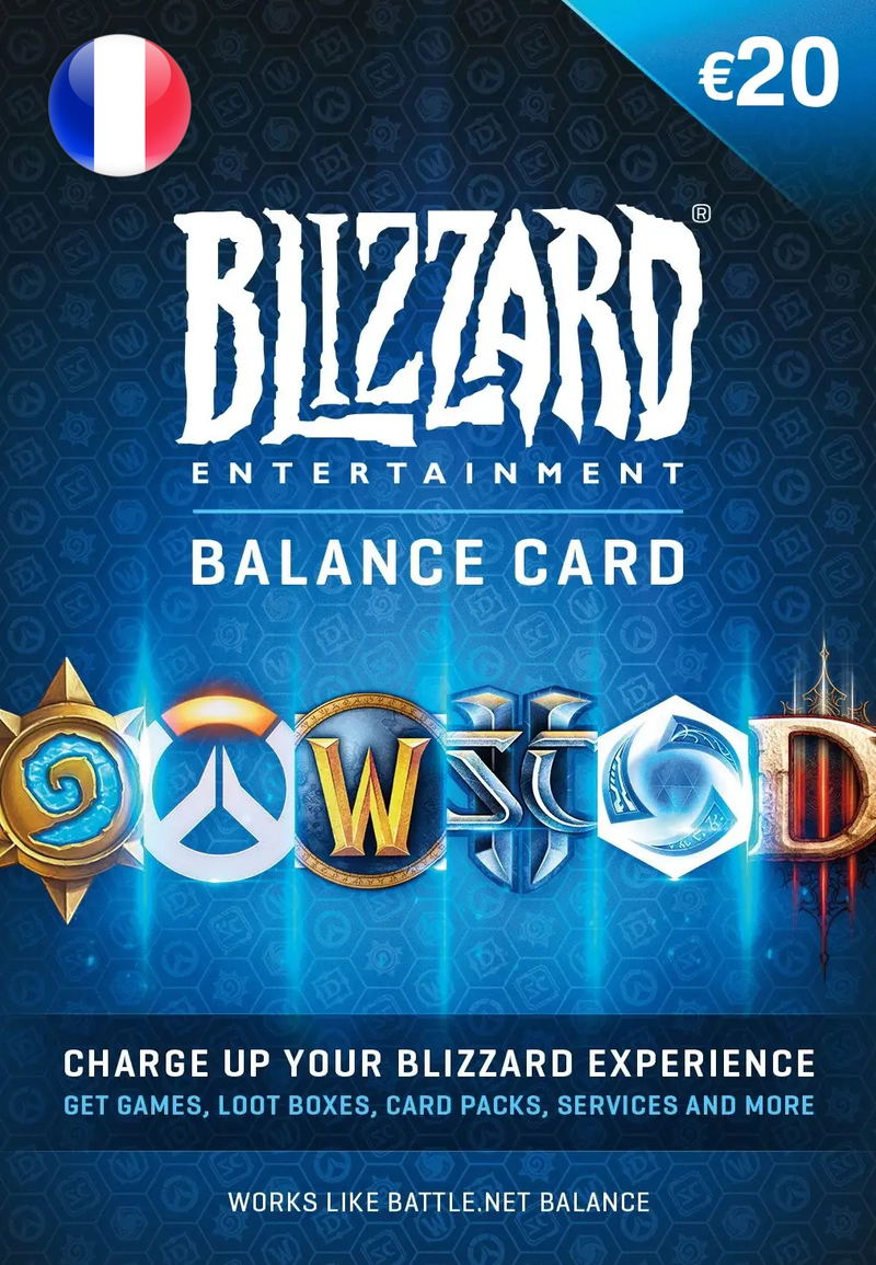 Blizzard Gift Card (EUR 20) | France Account <span class="ext ext_digital">digital</span> image 1