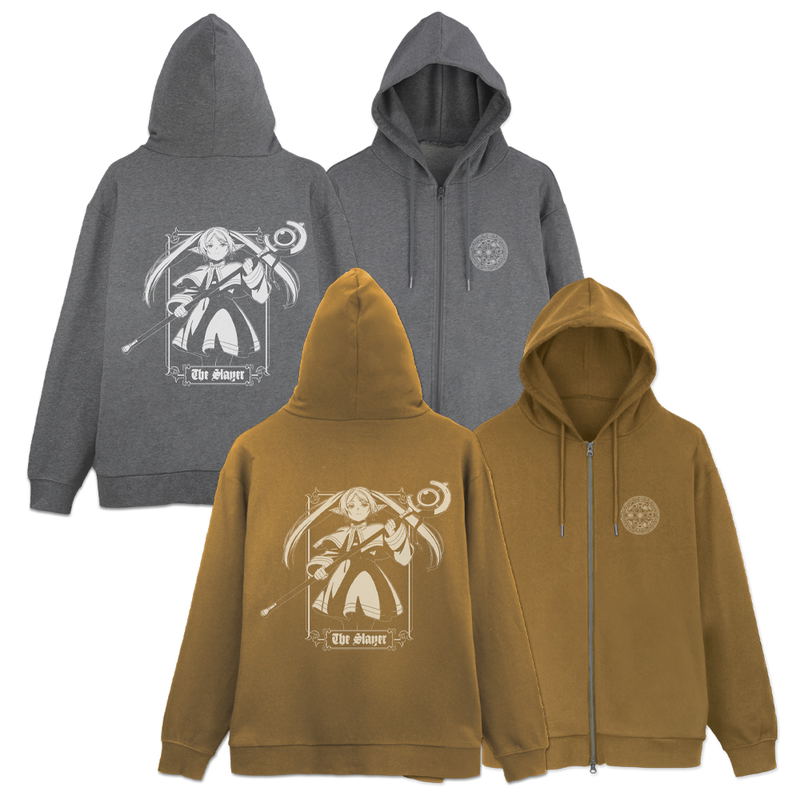 Frieren: Beyond Journey's End - Frieren Zip Hoodie Ver.2.0 (Coyote | Size L) image 4