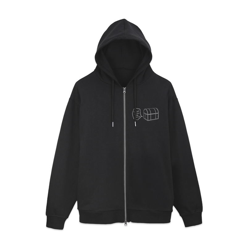 Frieren: Beyond Journey's End - Getting Eaten By Mimic Zip Hoodie (Black | Size L) image 2