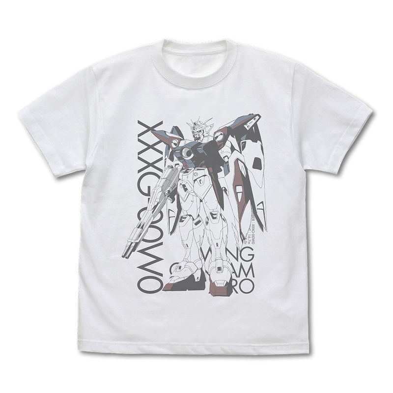 Mobile Suit Gundam Wing - XXXG-00W0 Wing Gundam Zero T-shirt (White | Size L) image 1