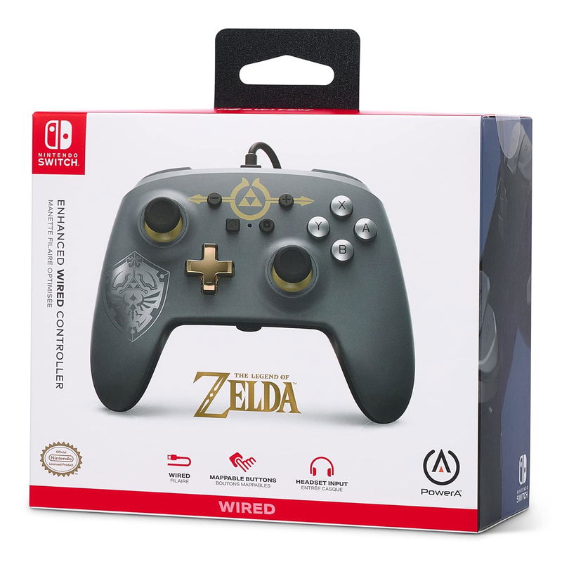 PowerA Enhanced Wired Controller for Nintendo Switch [Hylian Shield] image 2