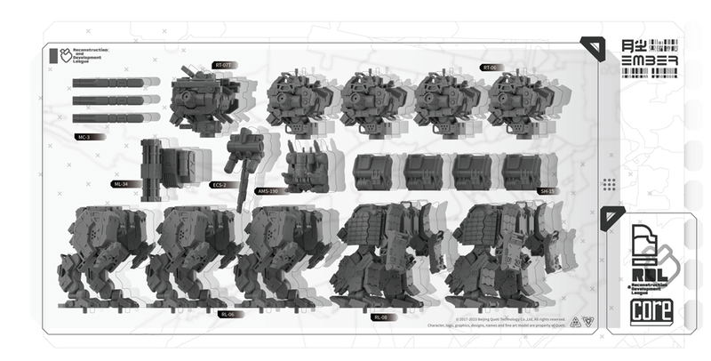 Ember:Obsidian Protocol RDL Core Pack Plastic Model Kit image 10