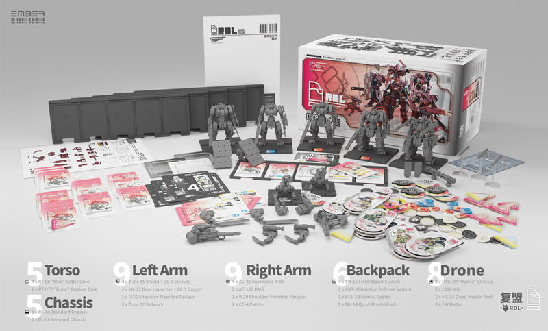 Ember:Obsidian Protocol RDL Core Pack Plastic Model Kit image 2