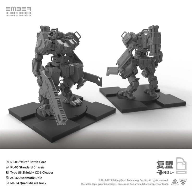 Ember:Obsidian Protocol RDL Core Pack Plastic Model Kit image 3