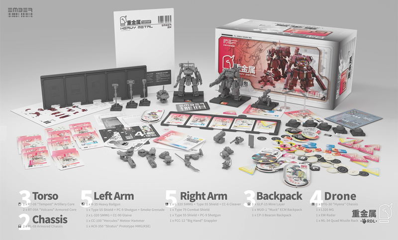 Ember:Obsidian Protocol RDL Heavy Metal Expansion Pack Plastic Model Kit image 2