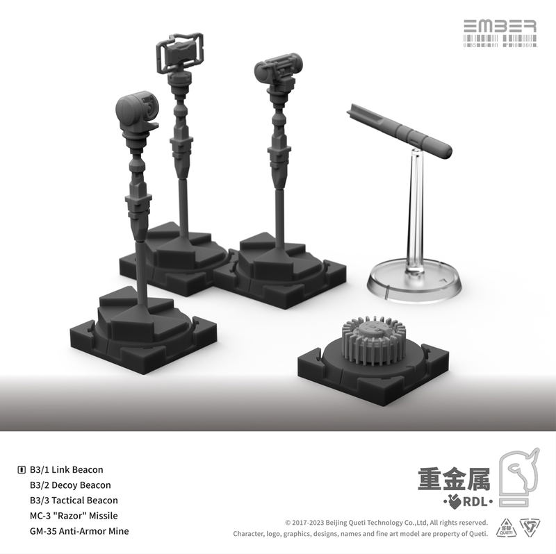 Ember:Obsidian Protocol RDL Heavy Metal Expansion Pack Plastic Model Kit image 6