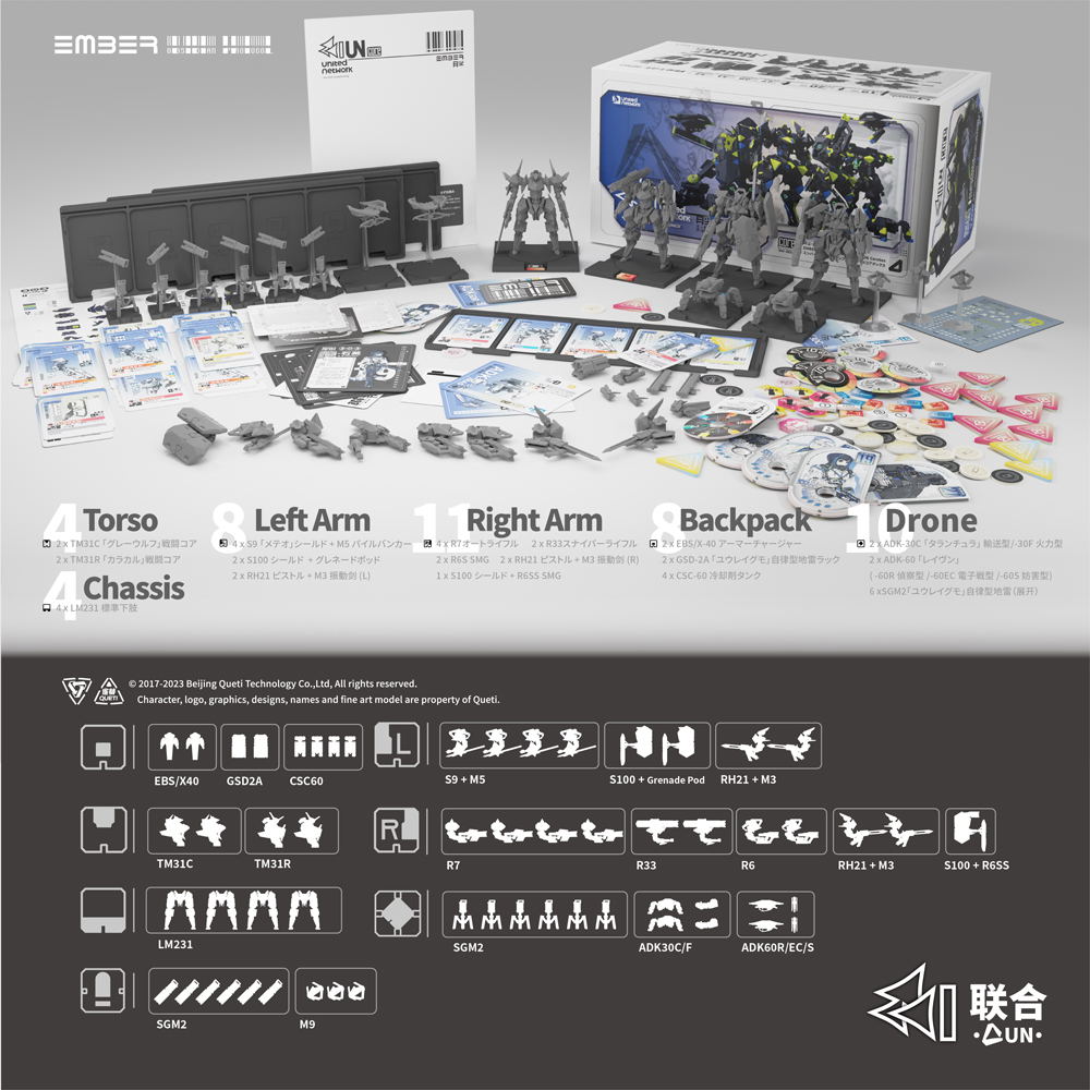Ember:Obsidian Protocol UN Core Pack Plastic Model Kit