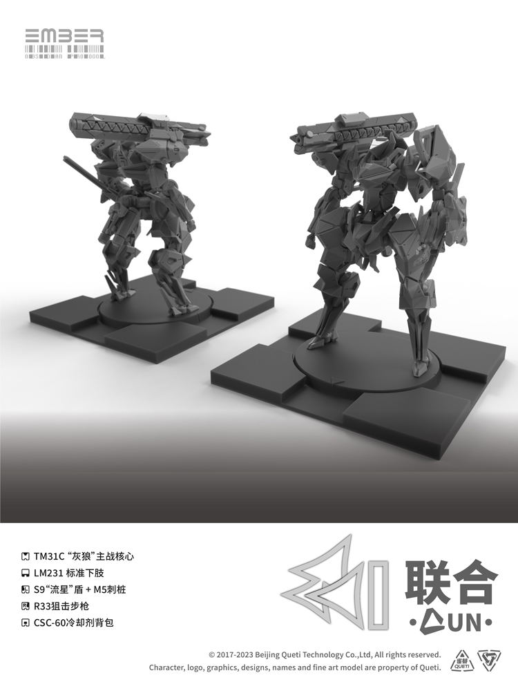 Ember:Obsidian Protocol UN Core Pack Plastic Model Kit image 5