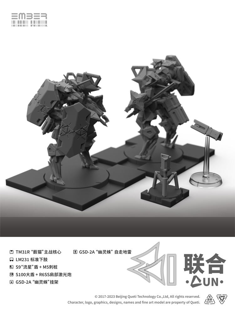 Ember:Obsidian Protocol UN Core Pack Plastic Model Kit image 6