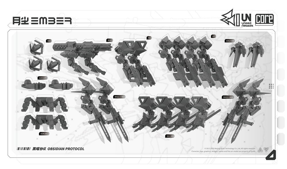 Ember:Obsidian Protocol UN Core Pack Plastic Model Kit