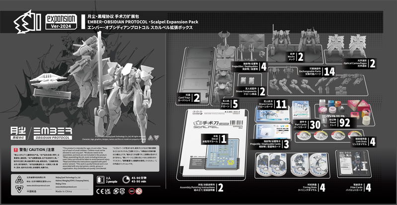 Ember:Obsidian Protocol UN Scalpel Expansion Pack Plastic Model Kit image 2