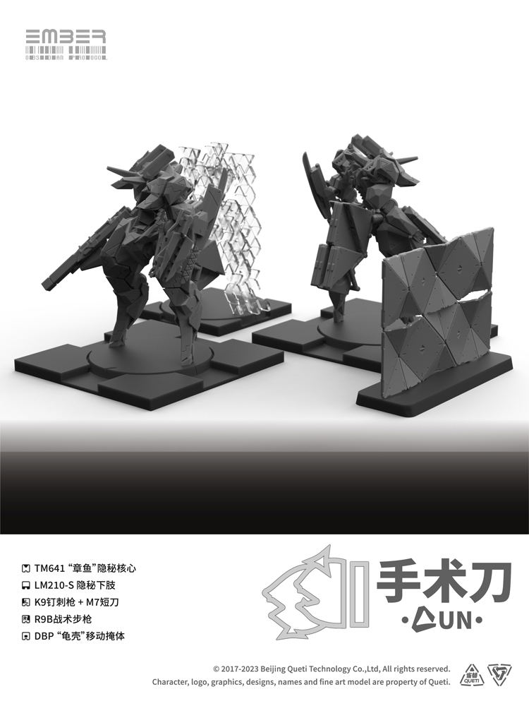 Ember: Obsidian Protocol UNコアパック＋スカルペル拡張 Ember:Obsidian Protocol UN Scalpel Expansion Pack Plastic Model Kit
