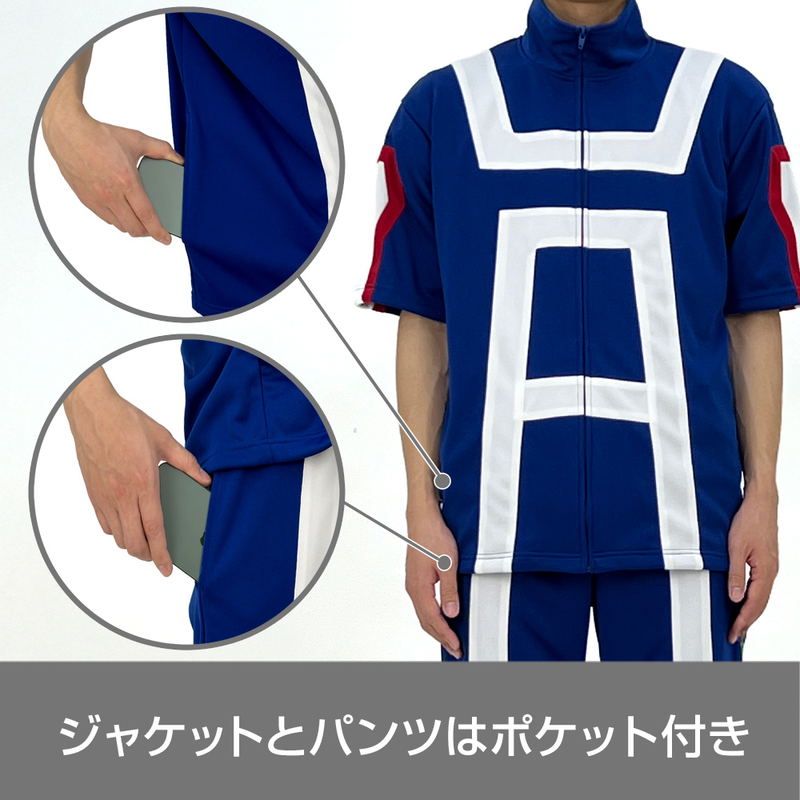 Anime My Hero Academia - U.A. High School Gym Uniform (Short Sleeve Top And Bottom Set) (Men's L) image 8