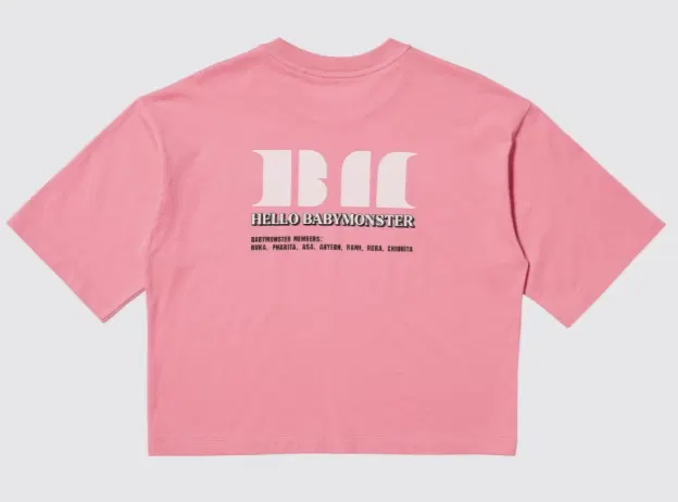 UT Babymonster Graphic T-Shirt (Pink | Size XXXL)