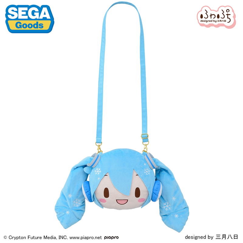 Snow Miku Fuwa Petit Face Shoulder Bag (M) image 2