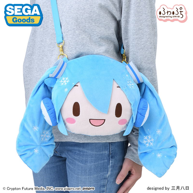Snow Miku Fuwa Petit Face Shoulder Bag (M) image 5