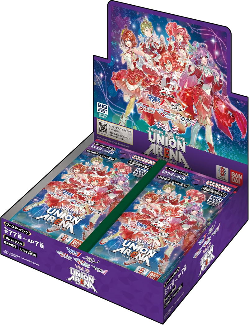 Union Arena Macross Series Booster Pack Vol. 2 EX14BT (Set of 16 Packs) image 1