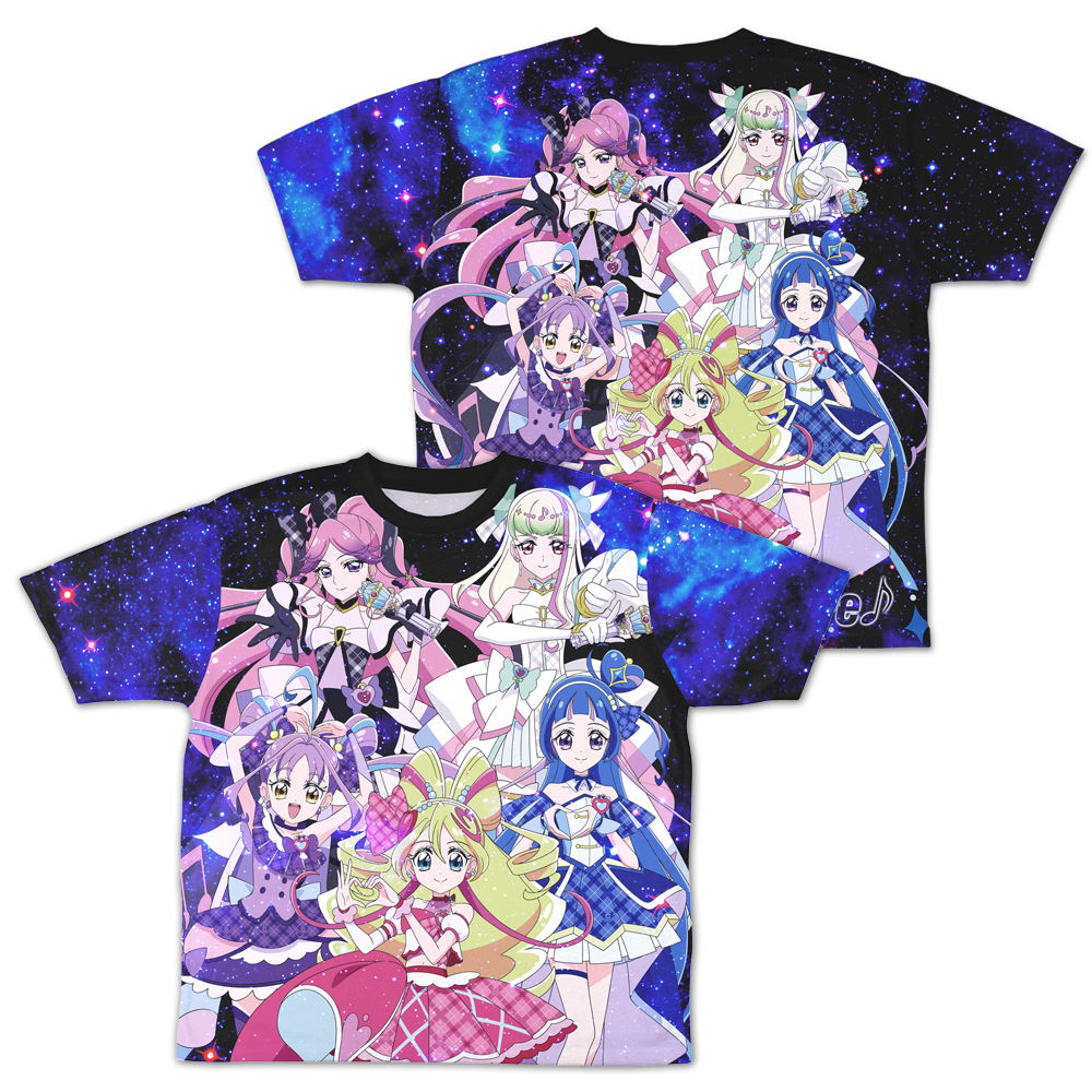 プリキュア Tシャツ XLサイズ Precure You And Idol Precure - Double-sided Full Graphic T-shirt (Size S)