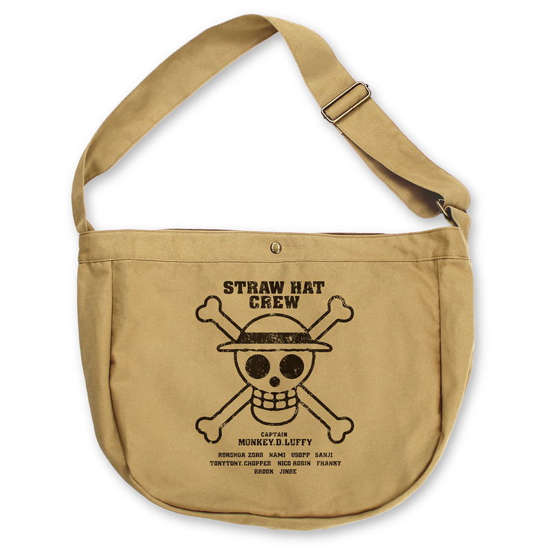 One Piece - Straw Hat Crew Newspaper Bag (Sand Khaki) image 1