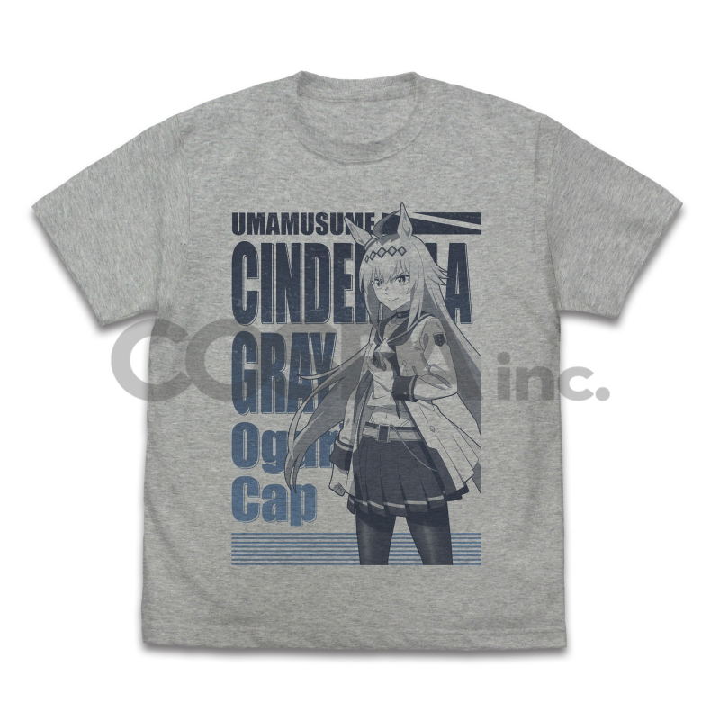 Anime Uma Musume: Cinderella Gray - Oguri Cap T-shirt (Mix Gray | Size M) image 1