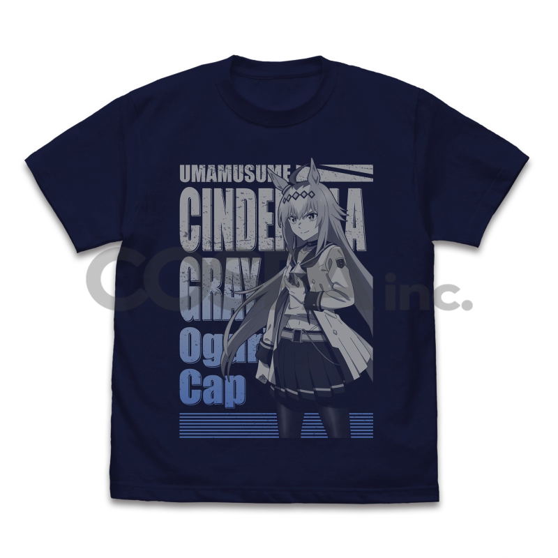 Anime Uma Musume: Cinderella Gray - Oguri Cap T-shirt (Navy | Size S) image 1