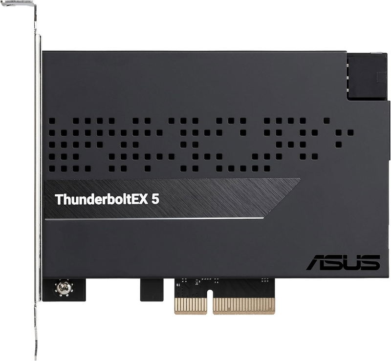 ASUS Thunderbolt EX 5 Expansion Card: Dual Thunderbolt 5 USB‑C ports, DisplayPort 2.1, PCIe 4.0 x4 Interface image 2