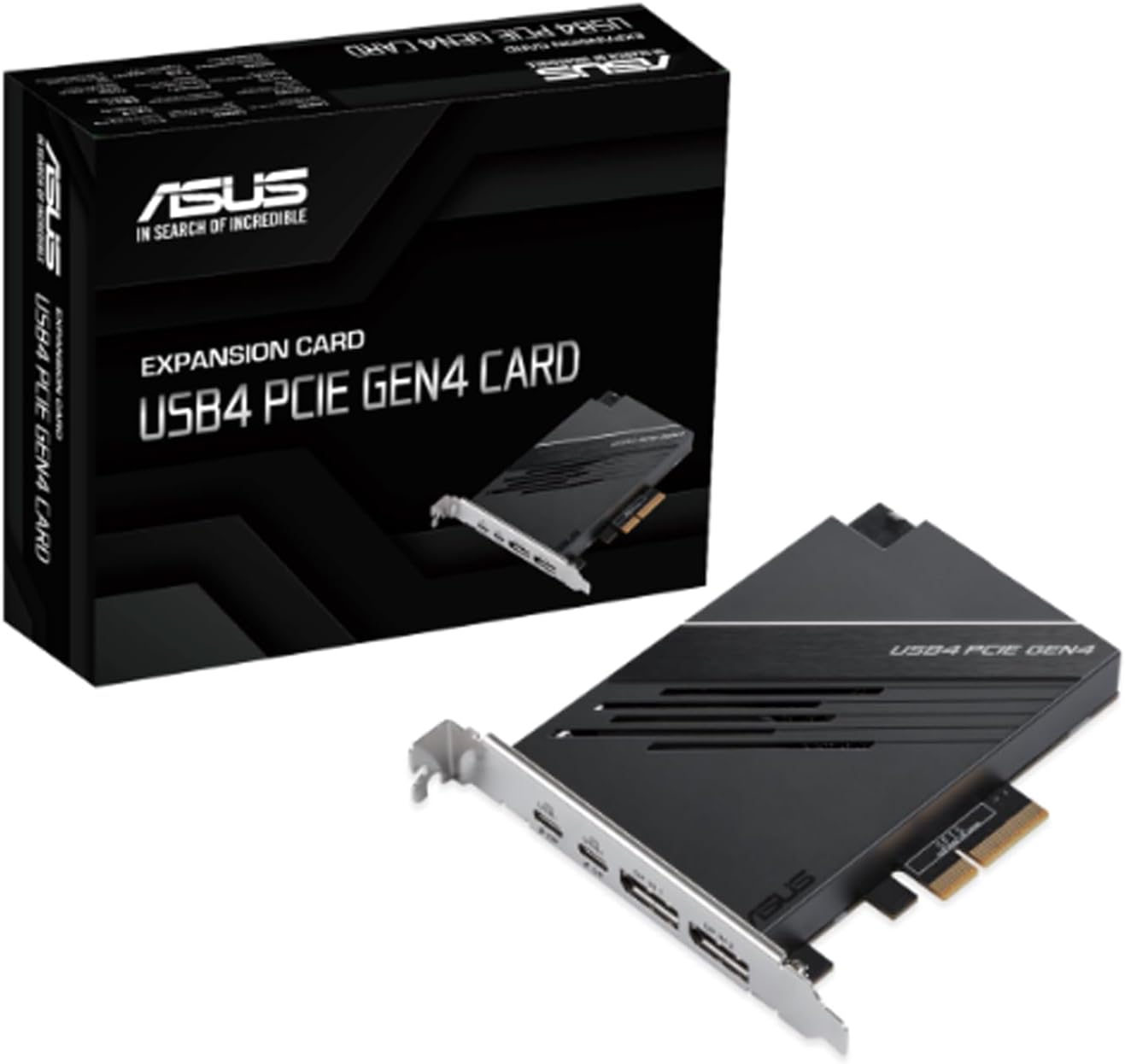 ASUS USB4 PCIe Gen4 Card　新品 ASUS USB4 PCIe Gen4 Card, dual USB4 ports (USB-C) ports
