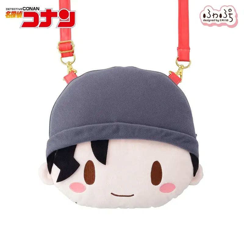 Detective Conan Akai Shuichi Fuwa Petit Face Shoulder Bag (M) image 1