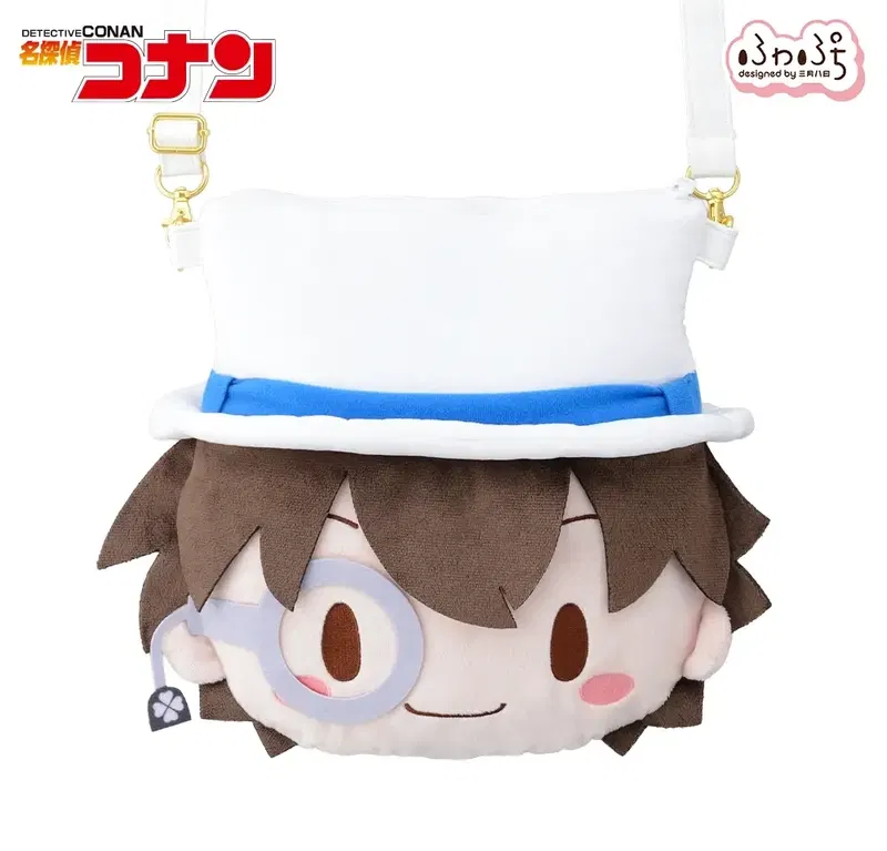 Detective Conan Kaito Kid Fuwa Petit Face Shoulder Bag (M) image 1