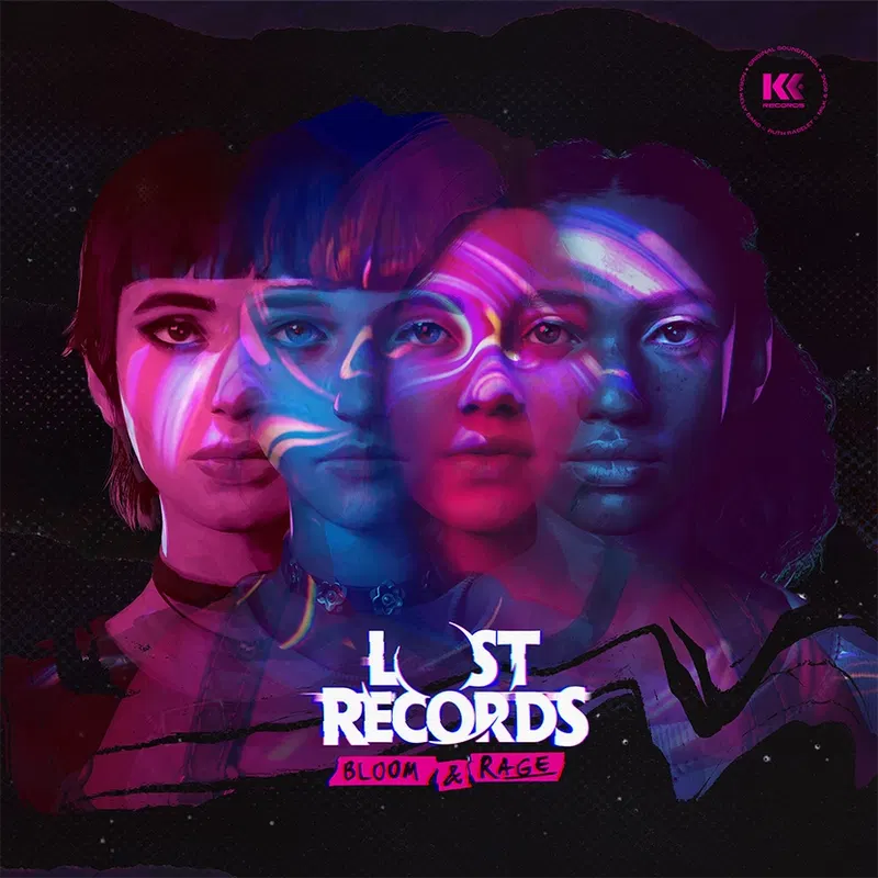 Lost Records: Bloom & Rage Original Game Soundtrack (Transparent Pink & Blue Vinyl) (Re-press) image 2