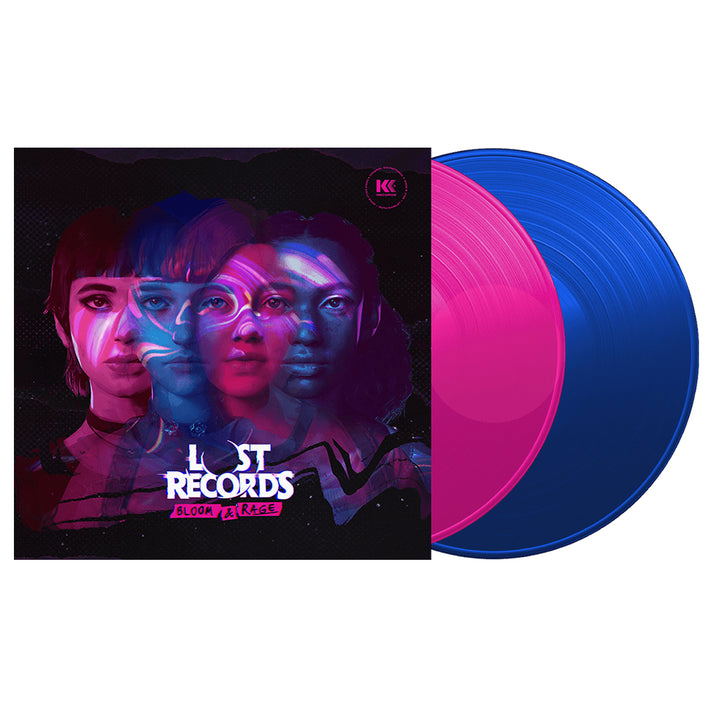 Lost Records: Bloom &amp; Rage Original Game Soundtrack (Transparent Pink &amp; Blue Vinyl) (Re-press) (Ruth Radelet, Milk &amp; Bone, Nora Kelly Band)
