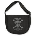 One Piece - Straw Hat Crew Newspaper Bag (Black) thumbnail 1