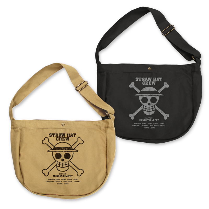 One Piece - Straw Hat Crew Newspaper Bag (Black) image 2