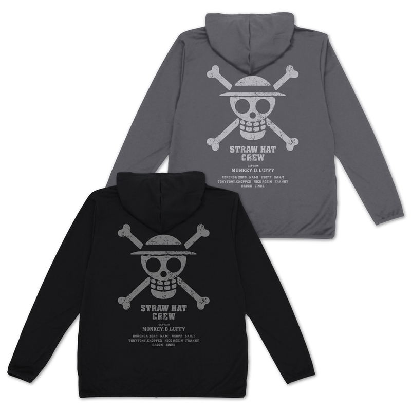 One Piece - Straw Hat Crew Thin Dry Hoodie Ver.2.0 (Black | Size L) image 6