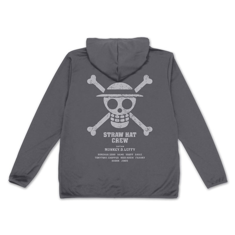 One Piece - Straw Hat Crew Thin Dry Hoodie Ver.2.0 (Gray | Size M) image 2