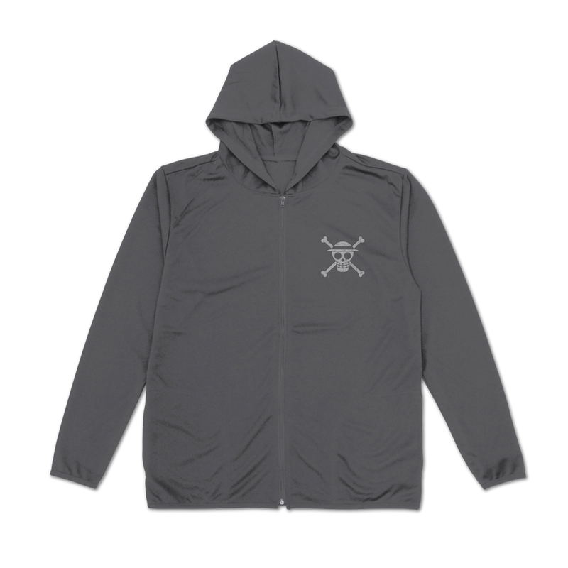 One Piece - Straw Hat Crew Thin Dry Hoodie Ver.2.0 (Gray | Size M) image 3