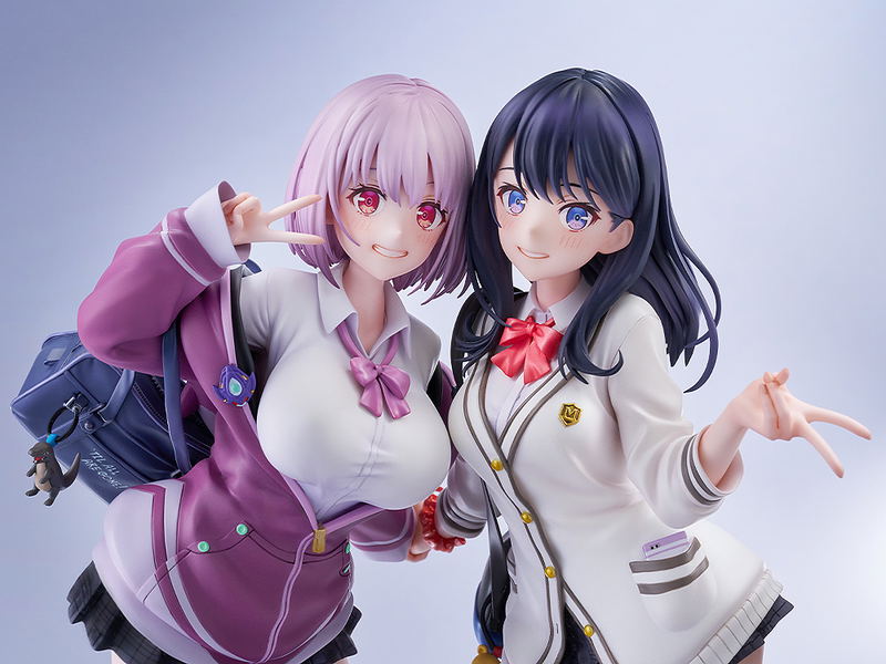 SSSS.Gridman 1/7 Scale Pre-Painted Figure: Takarada Rikka & Shinjo Akane feat. toridamono image 4