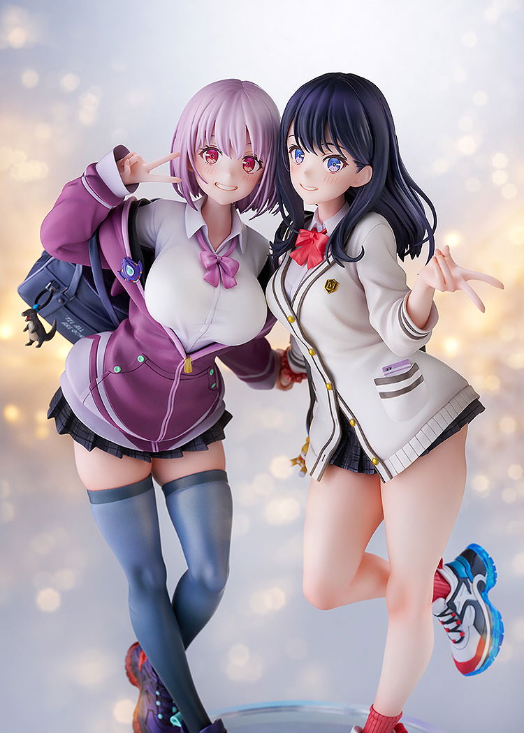 SSSS.Gridman 1/7 Scale Pre-Painted Figure: Takarada Rikka & Shinjo Akane feat. toridamono image 7