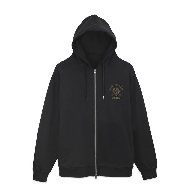 Mobile Suit Gundam - Principality Of Zeon Zip Hoodie Ver. 3.0 (Black | Size XL) image 2