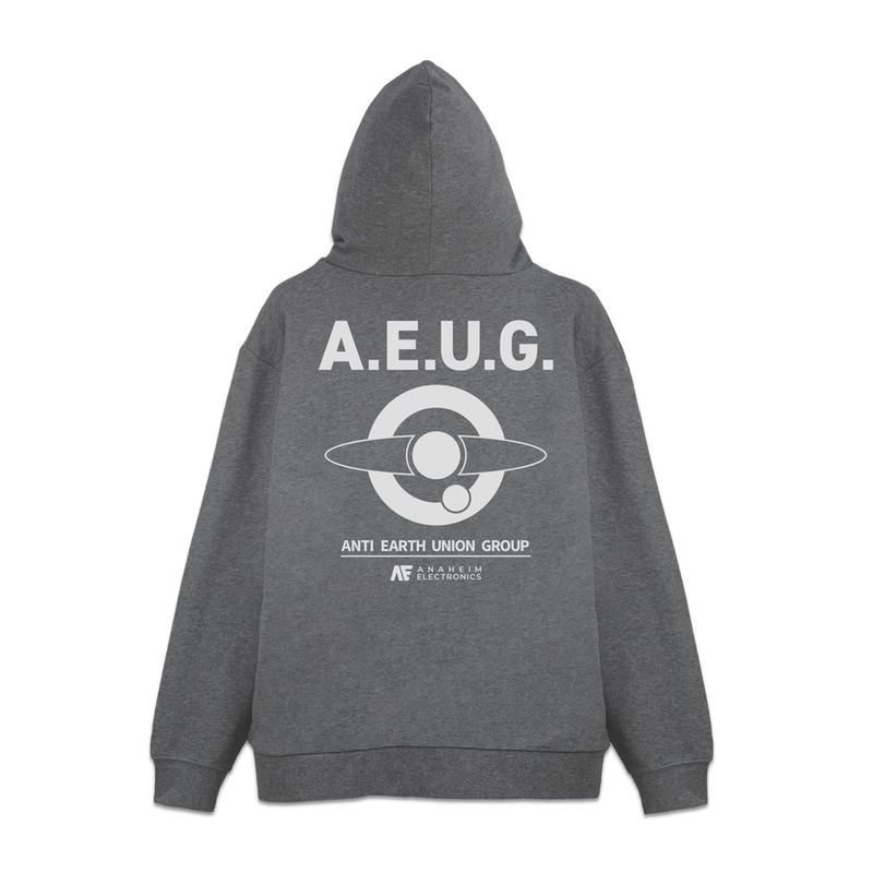 Mobile Suit Zeta Gundam - A.E.U.G. Zip Hoodie (Mix Gray | Size M) image 1