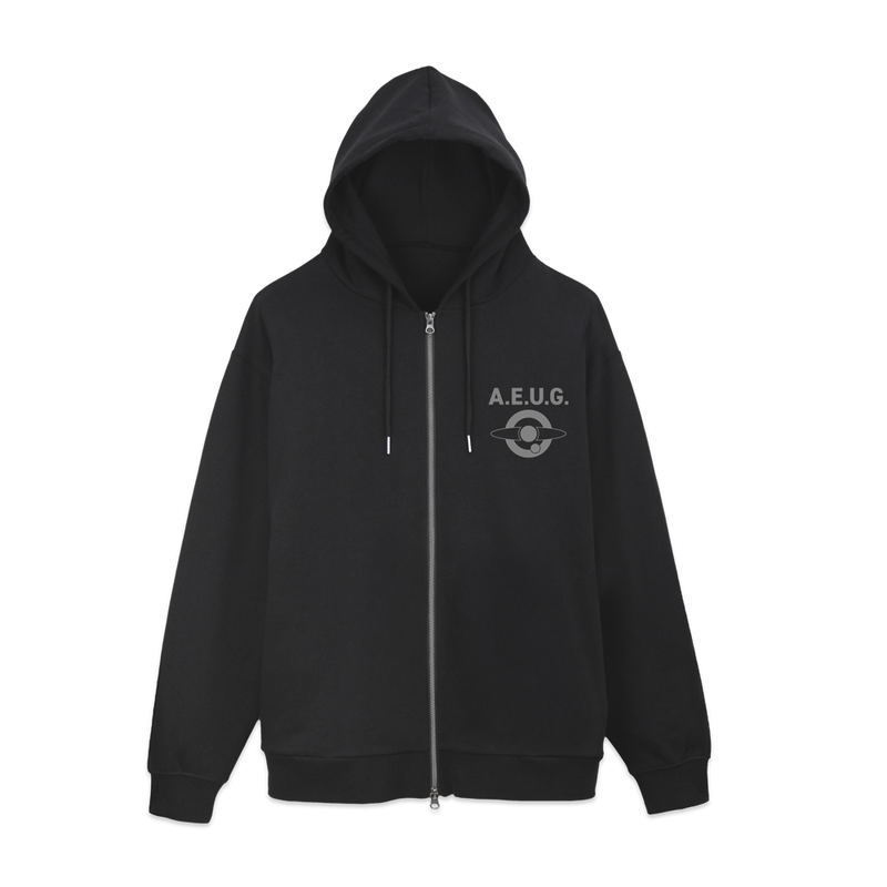 Mobile Suit Zeta Gundam - A.E.U.G. Zip Hoodie (Black | Size XL) image 2